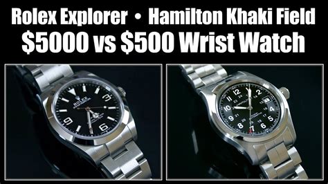 hamilton khaki field vs rolex explorer|rolex explorer 1 review.